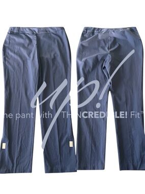 Up! Navy Pull On Split Hem Ankle Pant (10)